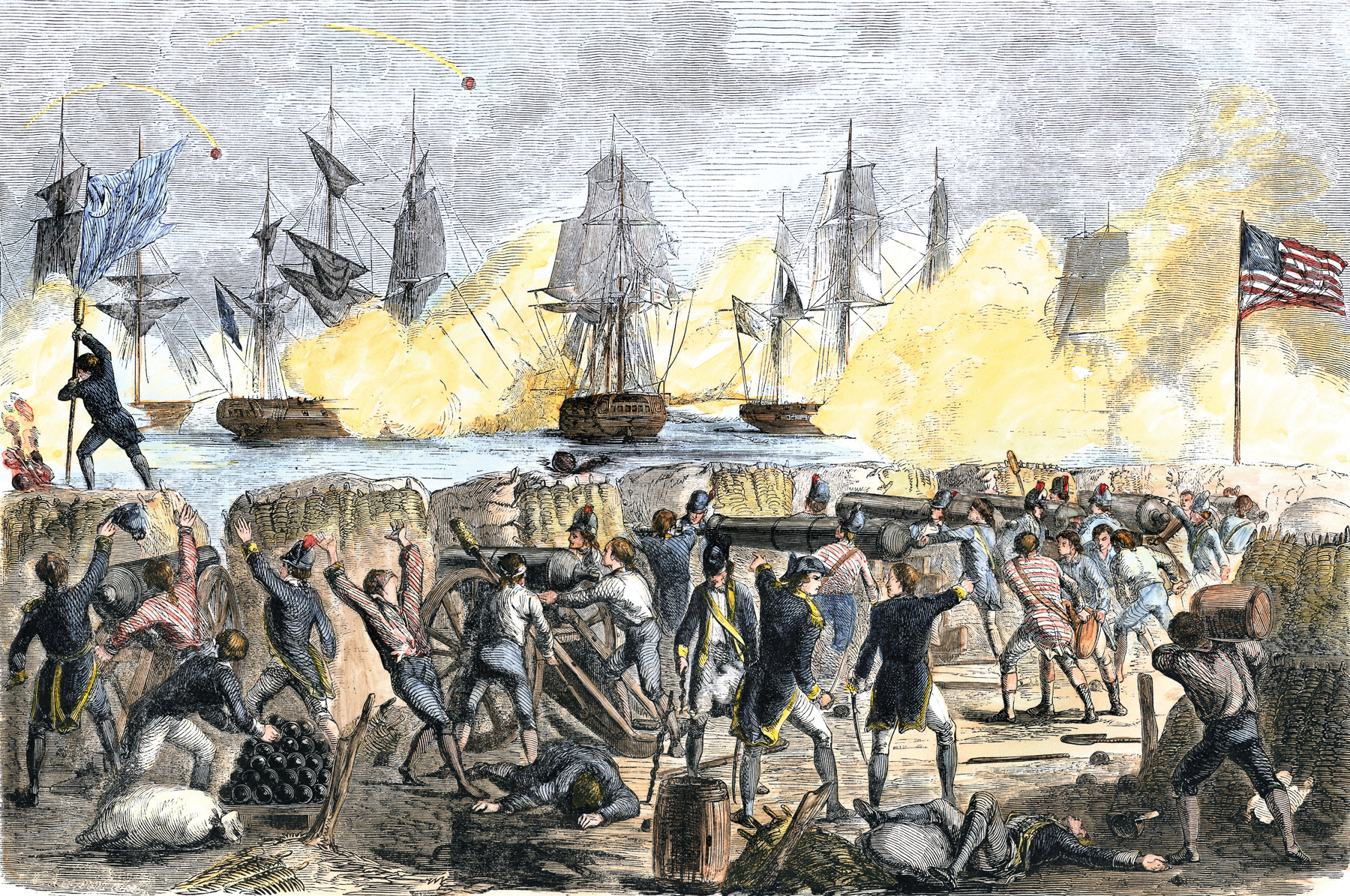 men colonists role in the revolutionary war